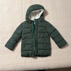 Primary kids parka puffer winter coat. Size 4-5.